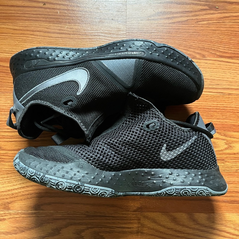Nike Paul George 4s, black, size 11